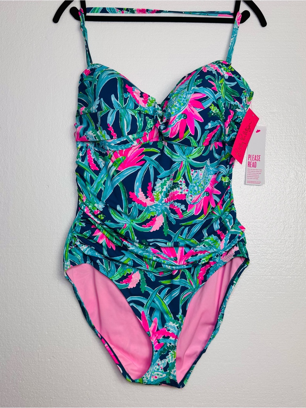 Lilly Pulitzer flamenco one piece swim suit size 16 NWT